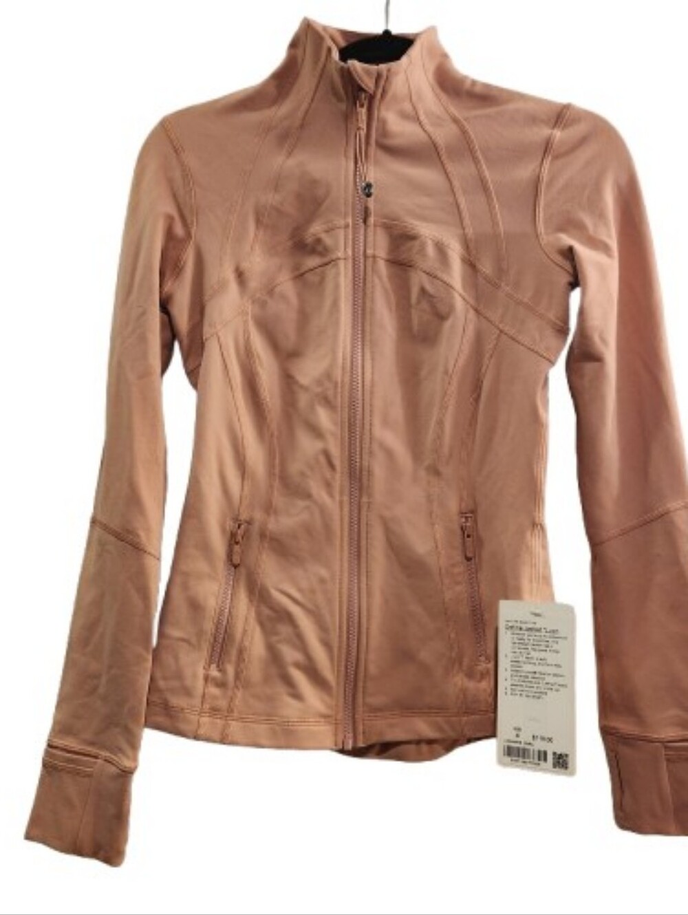 Lululemon Light Rose Full Zip Define Women's Jacket Size 4 NWT